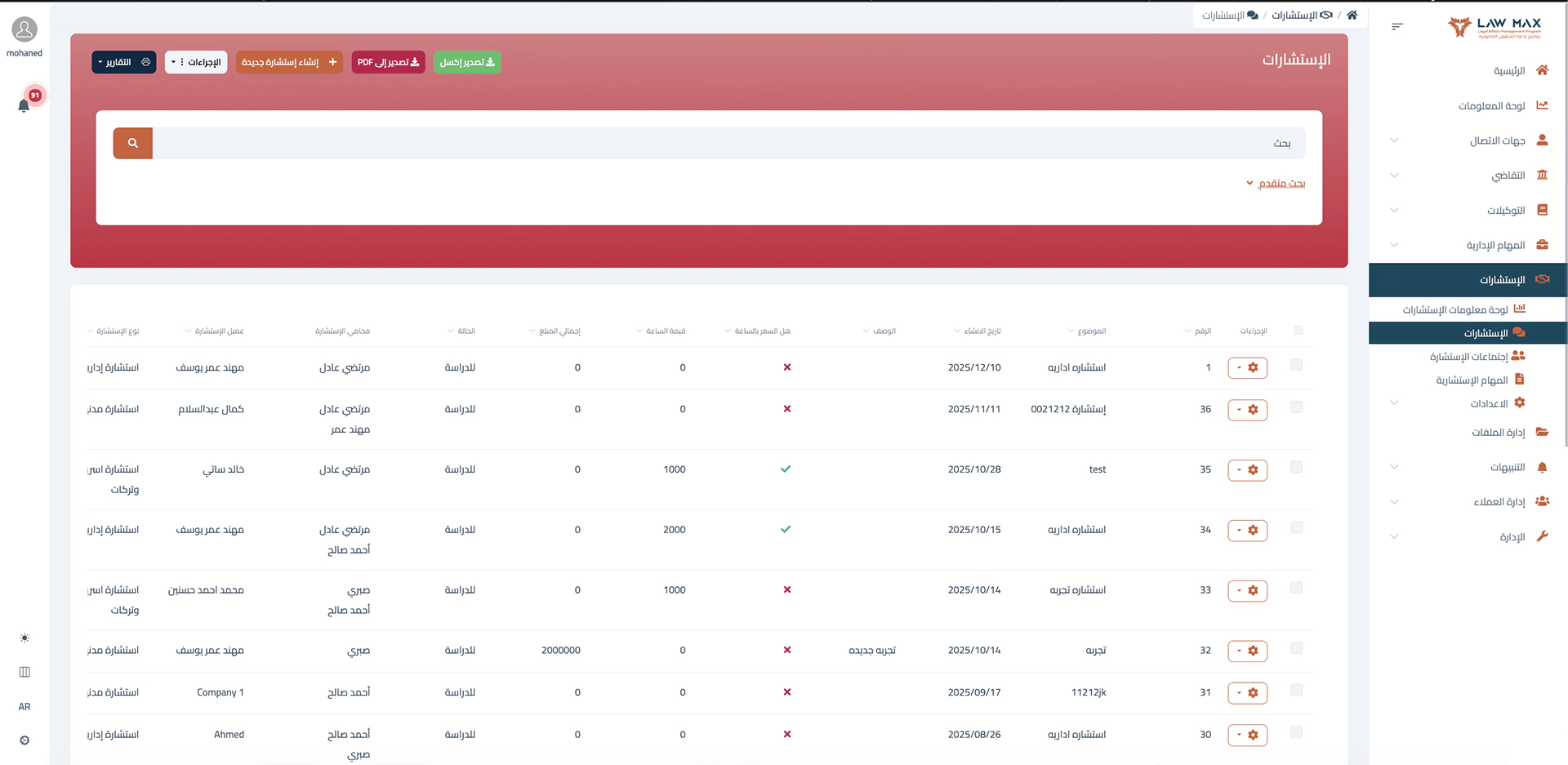 الإستشارات